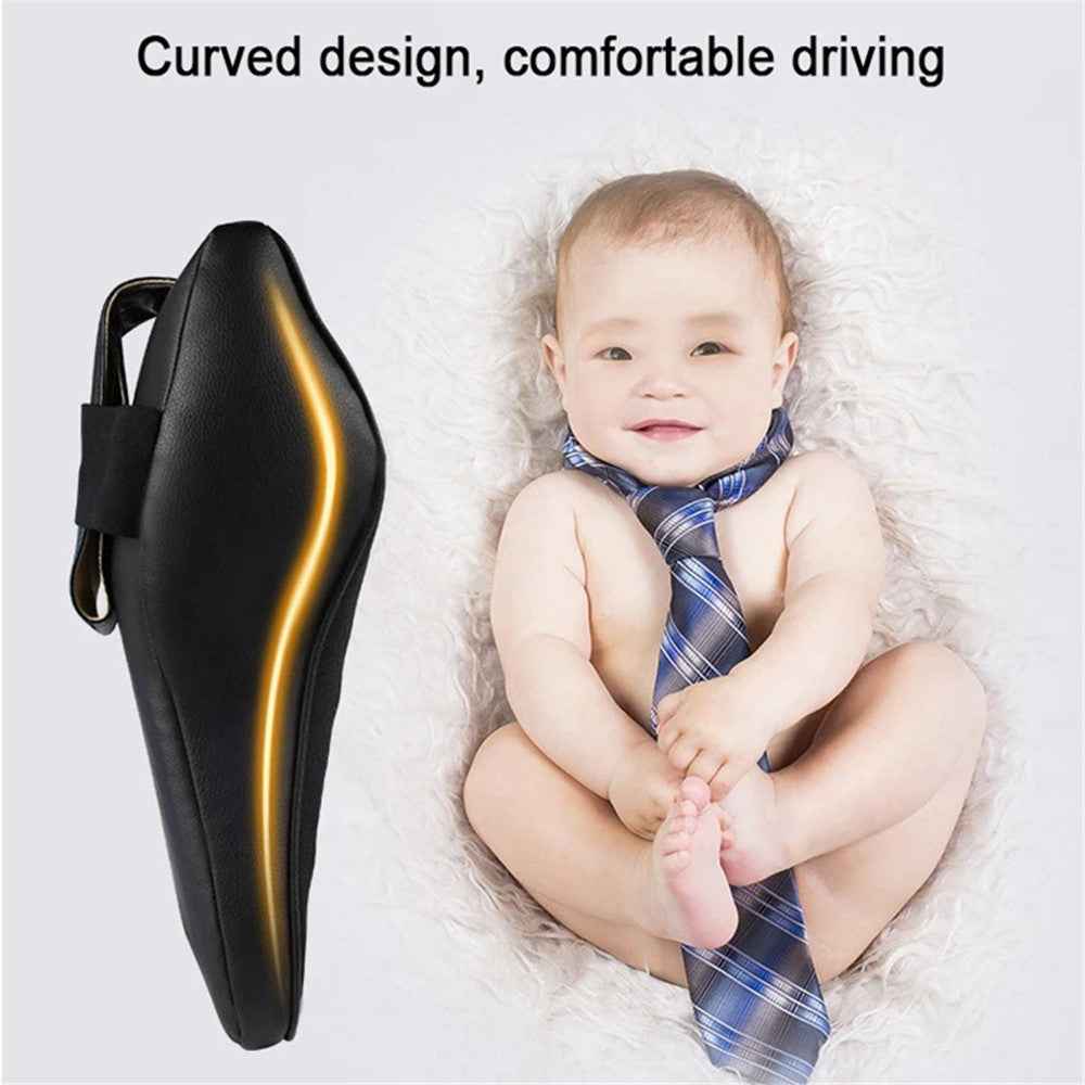 TS000512 For Model 3 / Y / S / X Memory Foam Lumbar Support Cushion Car Headrest Neck Pillow - Black