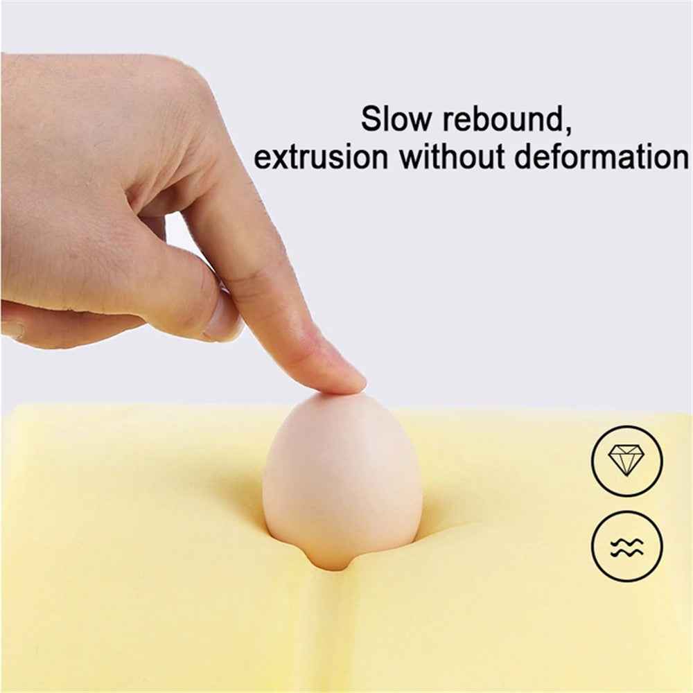 TS000512 For Model 3 / Y / S / X Memory Foam Lumbar Support Cushion Car Headrest Neck Pillow - Beige