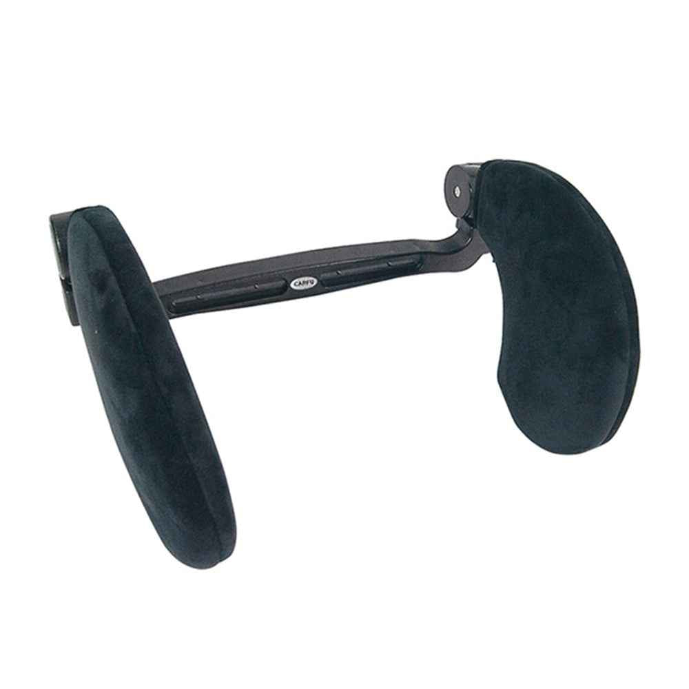 CARFU AC-410 Plush Headrest Pillow Cushion Adjustable Car Seat Sleep Side Support - Black