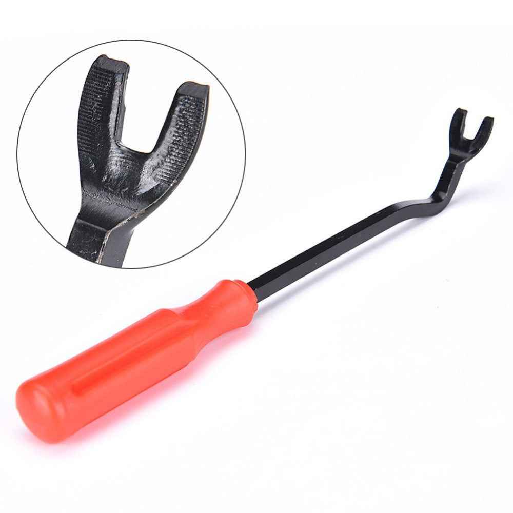 305mm Car Tire Trim Removal Tool Pry Remover Tool Plier Puller with Long Handle Grip - Red