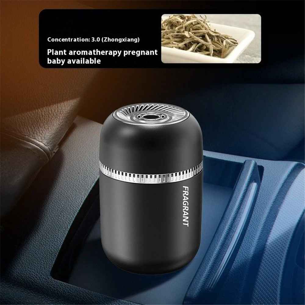 Home Car Solid Perfume Round Ornament Toilet Room Vehicle Air Freshener Solid Perfume - Lemon