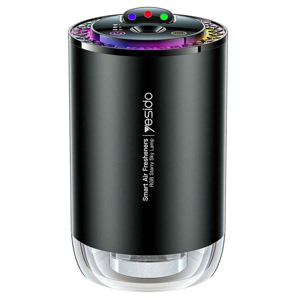 YESIDO VC14 Car Aromatherapy Diffuser Smart Air Freshener Rechargeable RGB Starry Sky Ambient Lamp