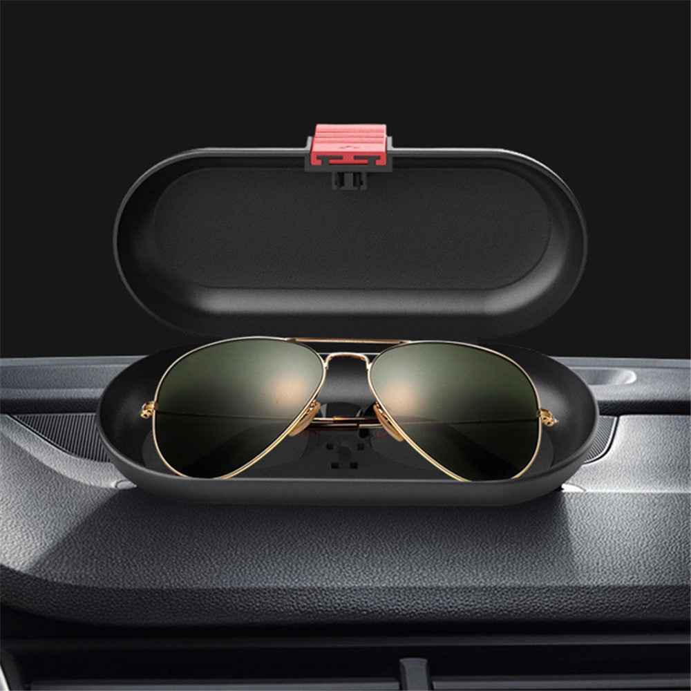 BEN.JACK Glasses Holders for Cars, Sunglasses Holder Clip for Sun Visor, Ticket Card Clip Eyeglasses Mount - Black