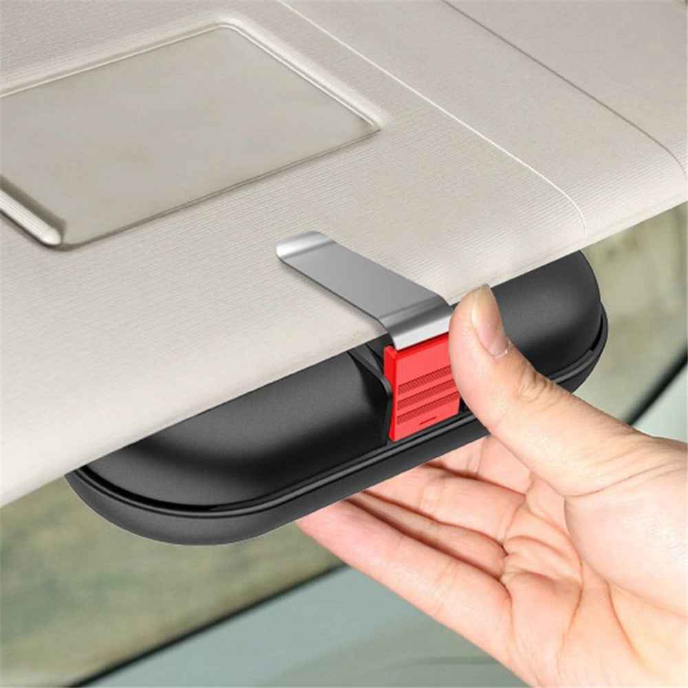 BEN.JACK Glasses Holders for Cars, Sunglasses Holder Clip for Sun Visor, Ticket Card Clip Eyeglasses Mount - Black