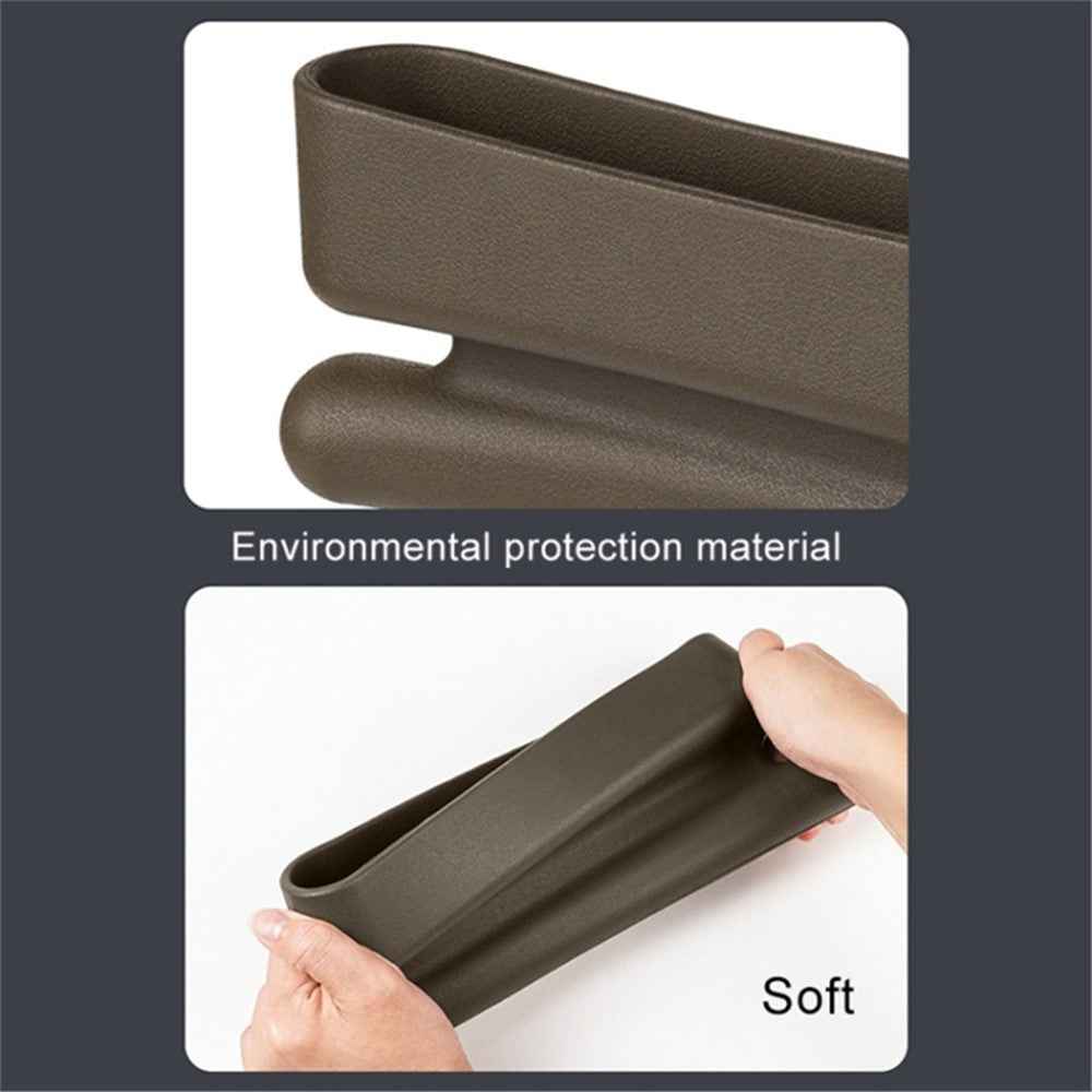 2Pcs ABS Car Seat Gap Filler Storage Box Multifunctional Phone Wallet Coins Holder Organizer - Red