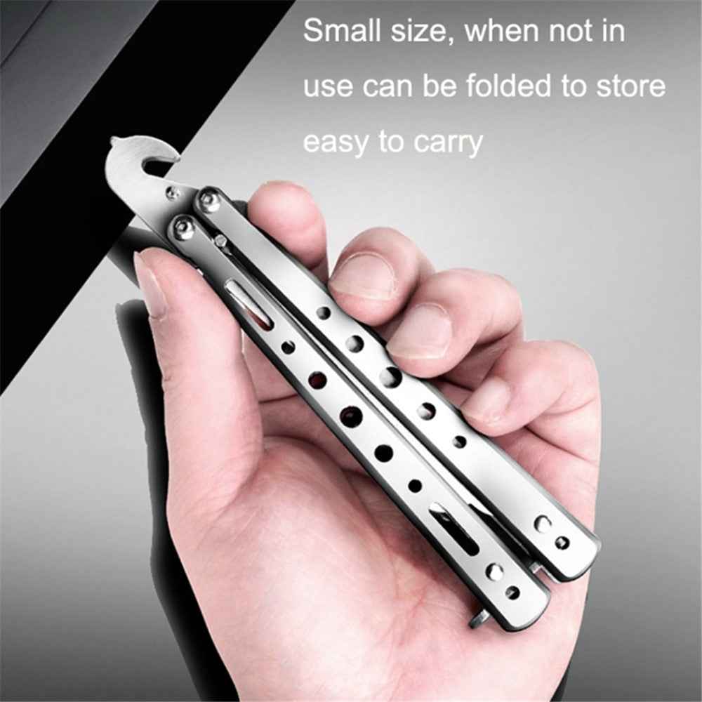 Folding Stone Removal Hook with Safety Hammer Portable Car Tire Cleaning Tool Set - Black