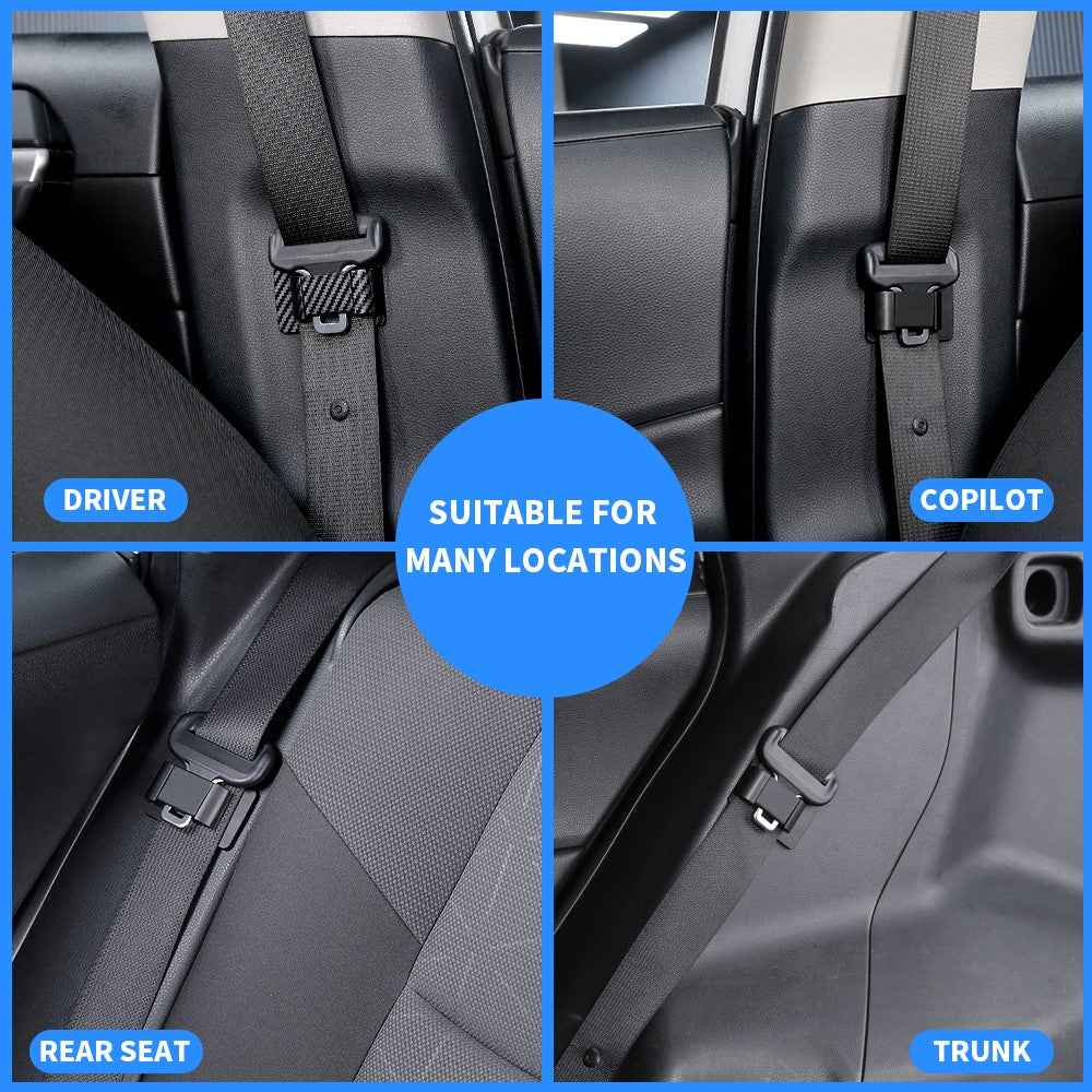1302 Seat Belt Holder Stabilizer Fastener Car Seat Lock Buckle Interior Accessories - Matte Black