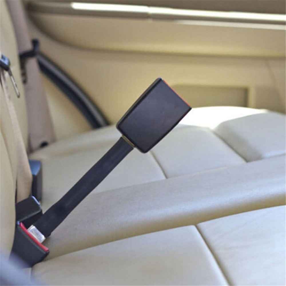 25cm Car Seat Belt Extension Safety Seatbelt Extender for Pregnant Woman Fat People - Black