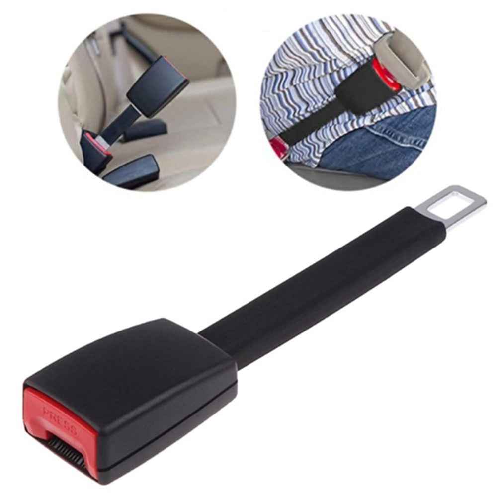 25cm Car Seat Belt Extension Safety Seatbelt Extender for Pregnant Woman Fat People - Black
