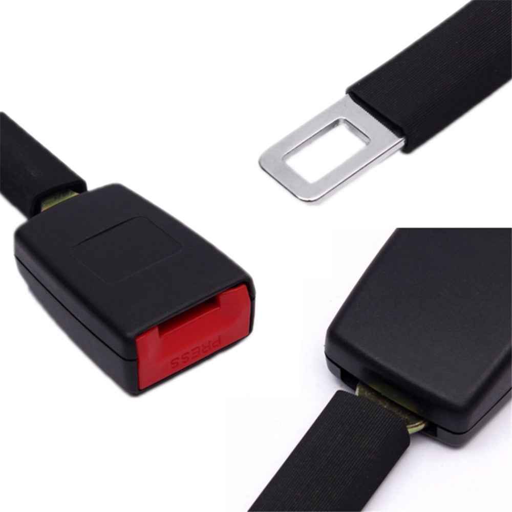 25cm Car Seat Belt Extension Safety Seatbelt Extender for Pregnant Woman Fat People - Black