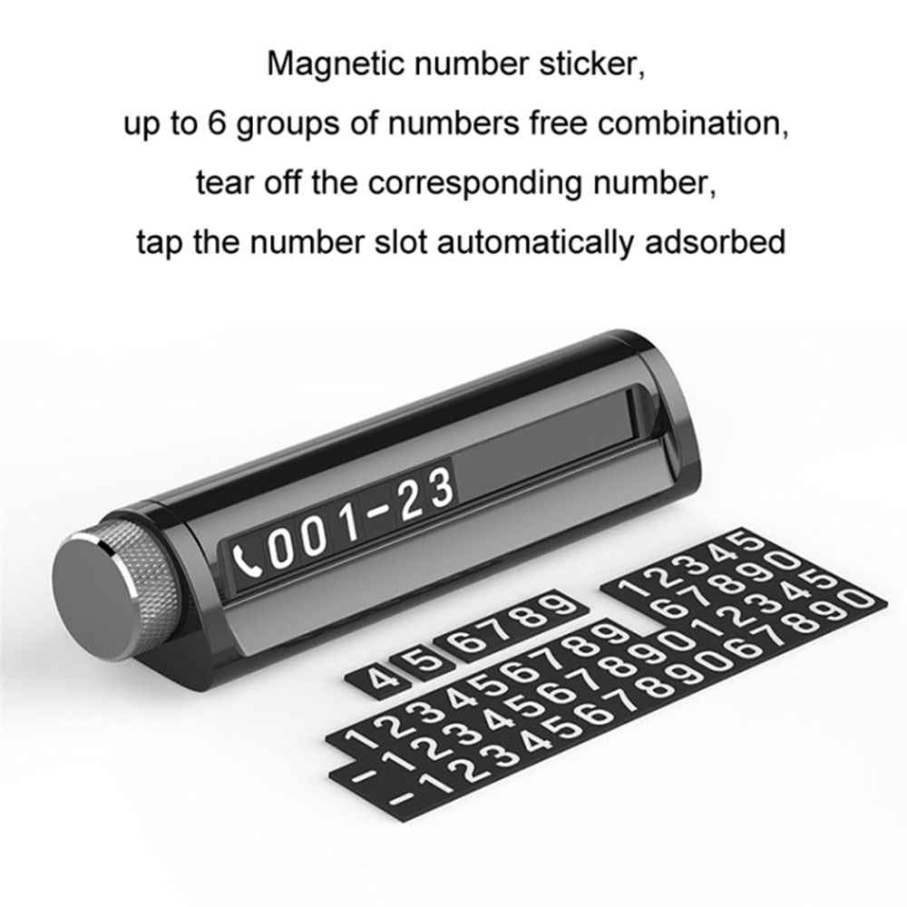 Parking Number Plate with Aromatherapy Multi-function Car Safety Hammer Window Breaker - Grey