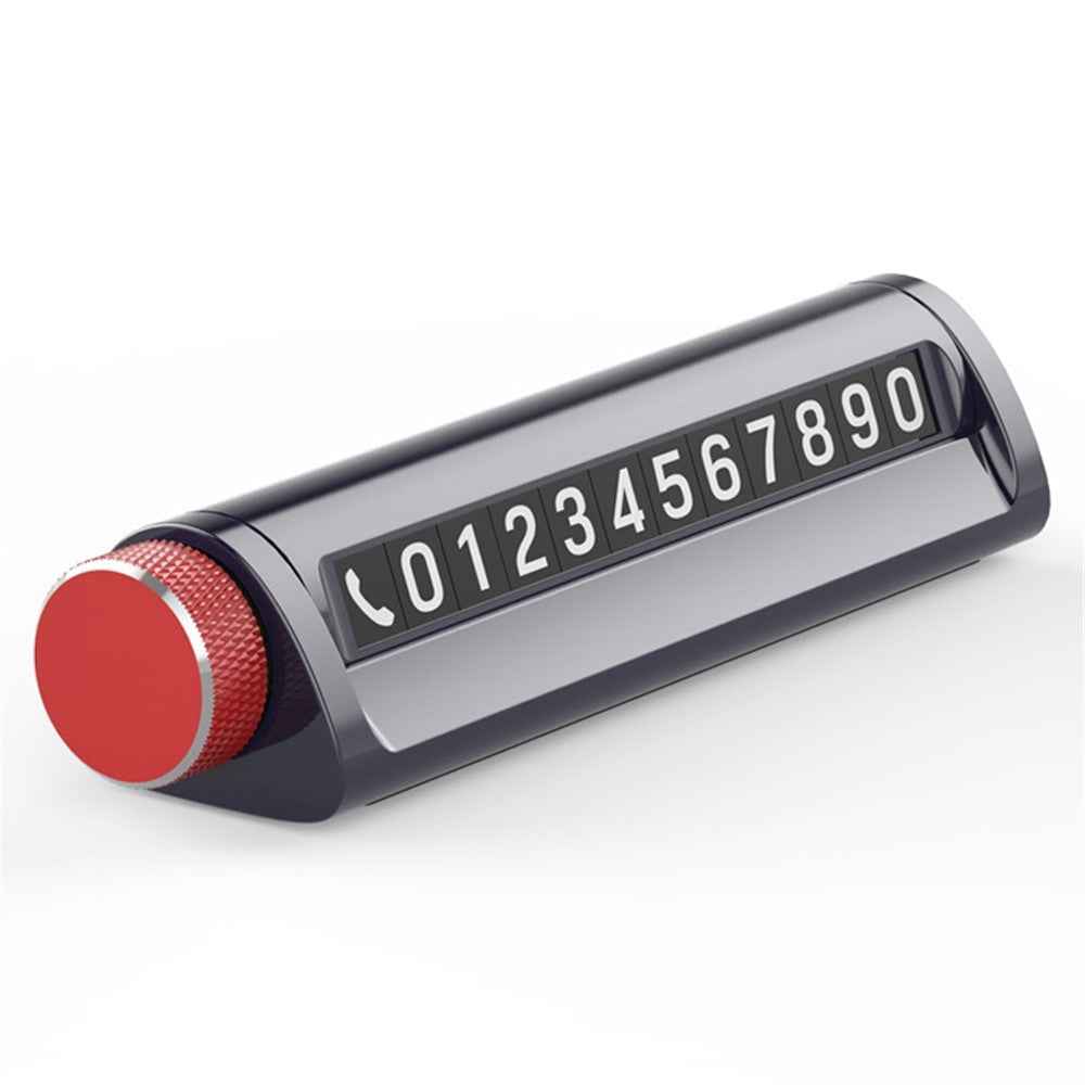 Parking Number Plate with Aromatherapy Multi-function Car Safety Hammer Window Breaker - Red