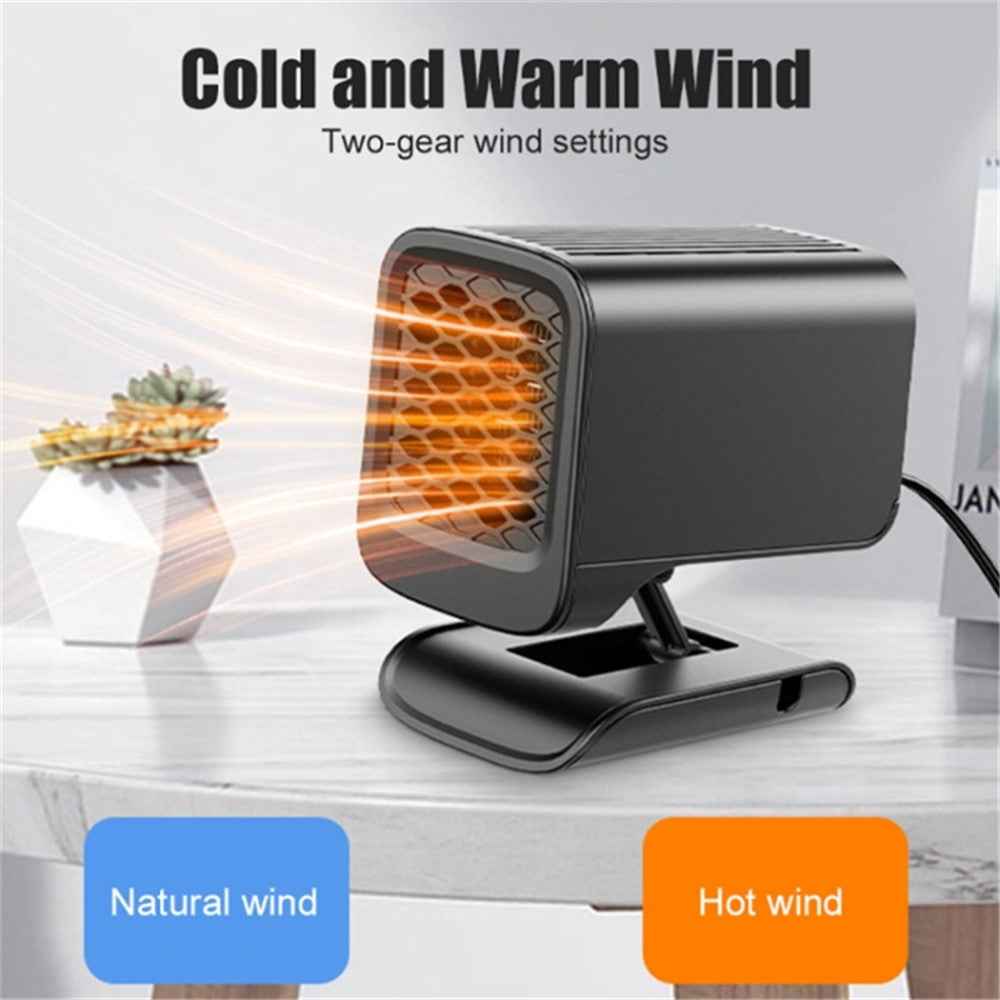 Electric Heater Fan 150W 12V Winter Heating Warmer Windshield Defroster Fog Removing