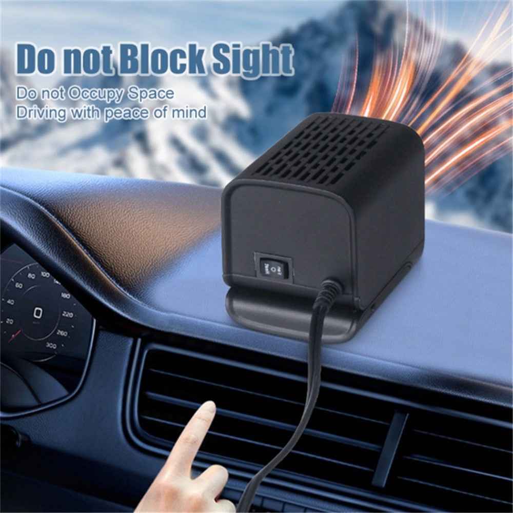 Electric Heater Fan 150W 12V Winter Heating Warmer Windshield Defroster Fog Removing