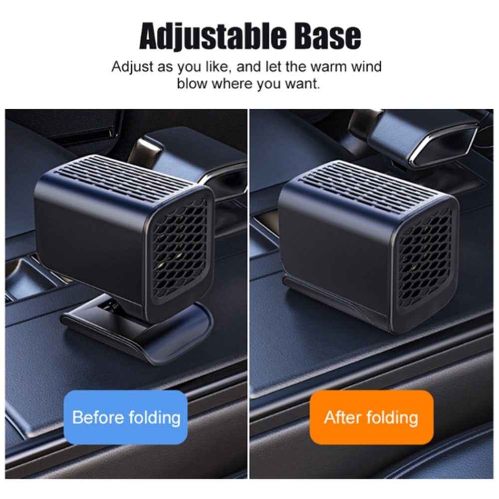 Electric Heater Fan 150W 12V Winter Heating Warmer Windshield Defroster Fog Removing