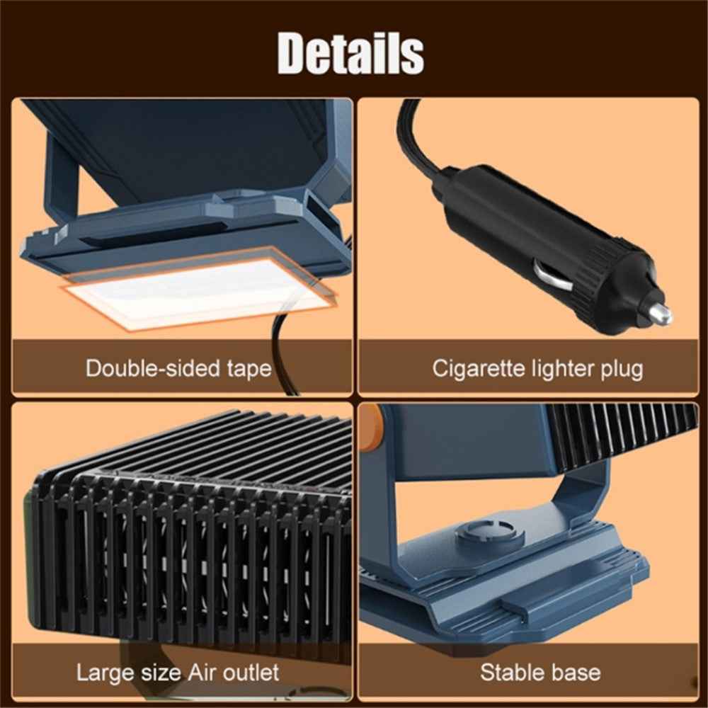 12V Car Heater Portable Fan 150W Windshield Defogger Defroster Winter Fast Heating Warmer - Navy Blue