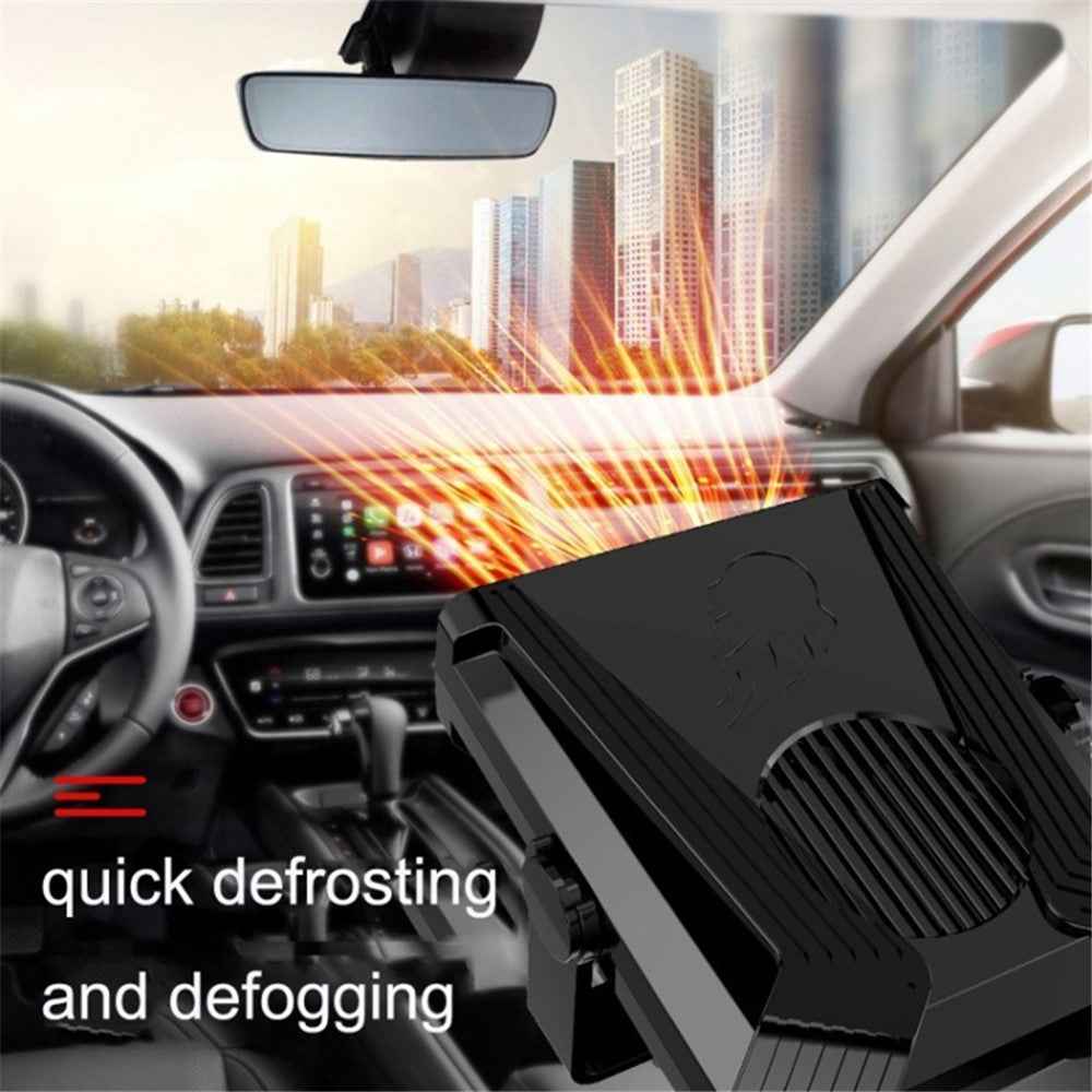 12V Mini Car Heating Fan Car Windshield Defrosting Defogging ABS Heater Vehicle Interior Heating Device