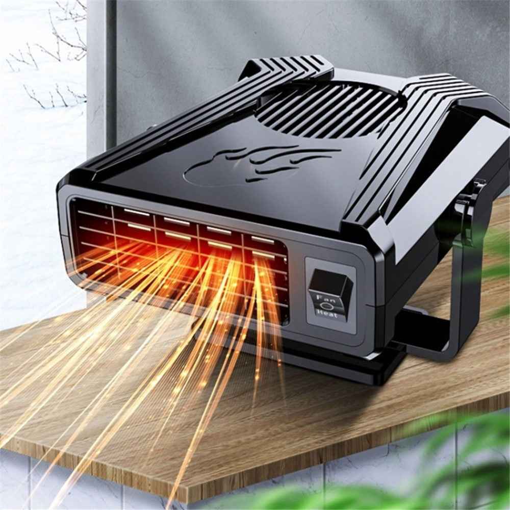 12V Mini Car Heating Fan Car Windshield Defrosting Defogging ABS Heater Vehicle Interior Heating Device