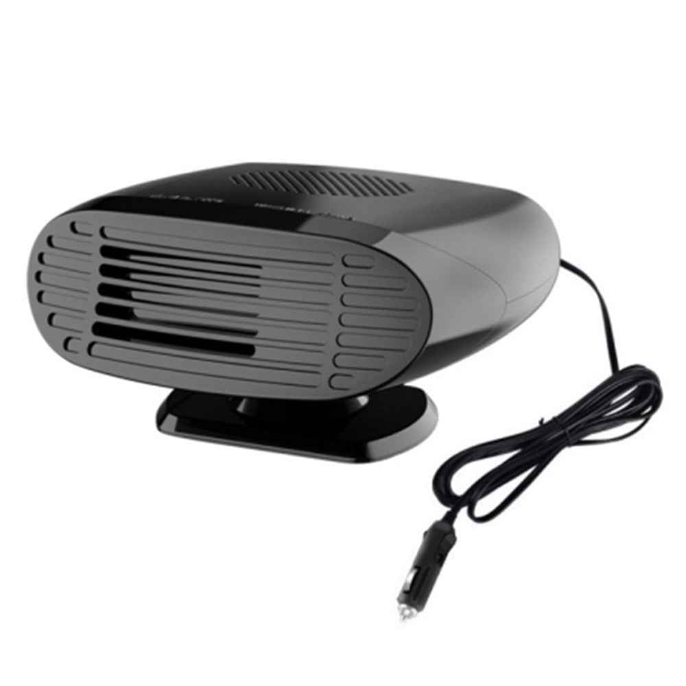 FL-002 24V Mini Car Windshield Defrosting Defogging Heater Winter Vehicle Interior Heating Fan - Black