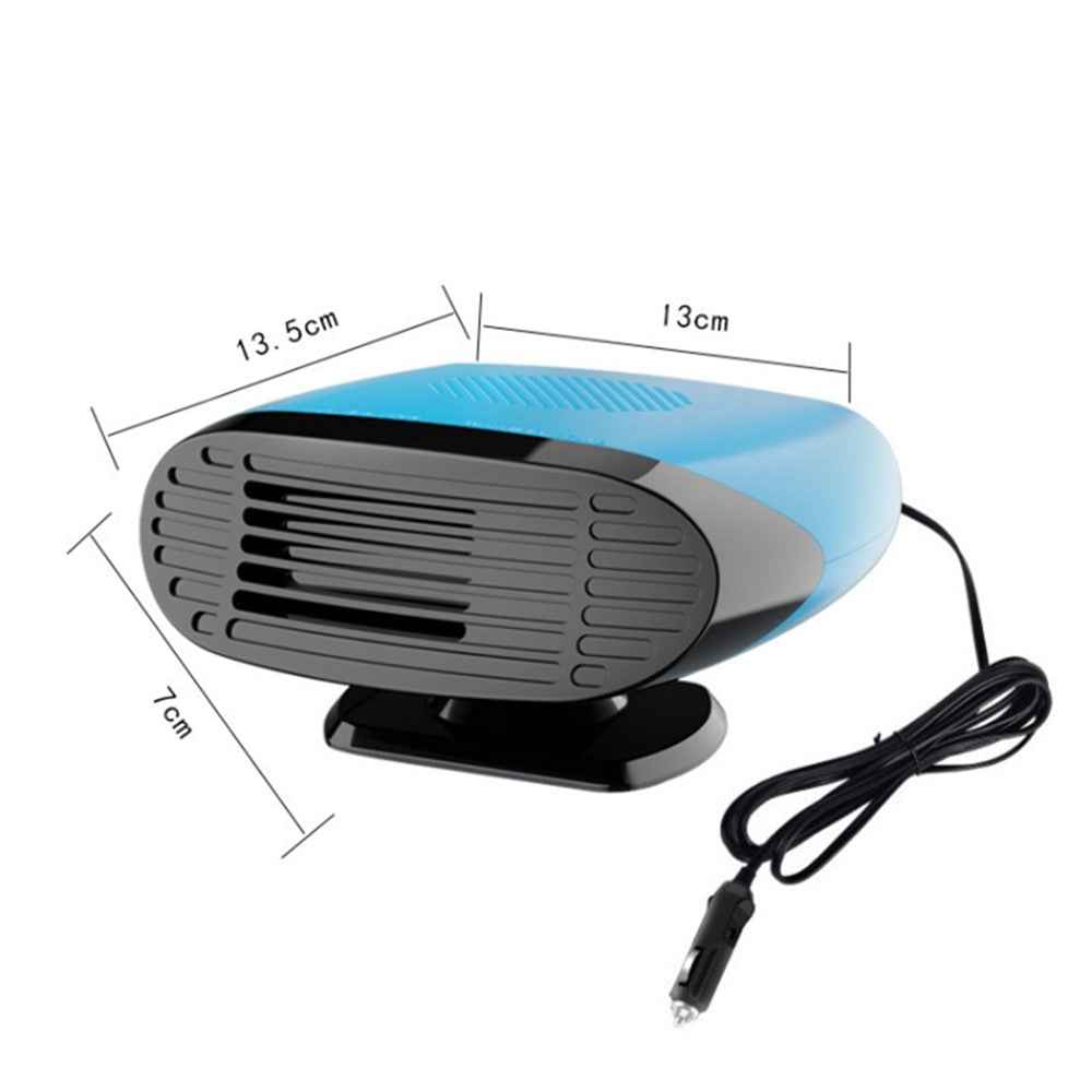 FL-002 24V Mini Car Windshield Defrosting Defogging Heater Winter Vehicle Interior Heating Fan - Blue