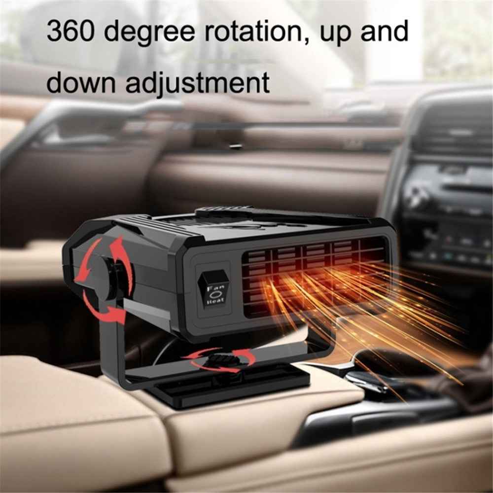 24V Mini Car Windshield Heater Defrosting Defogging ABS Heating Fan Vehicle Interior Heating Device