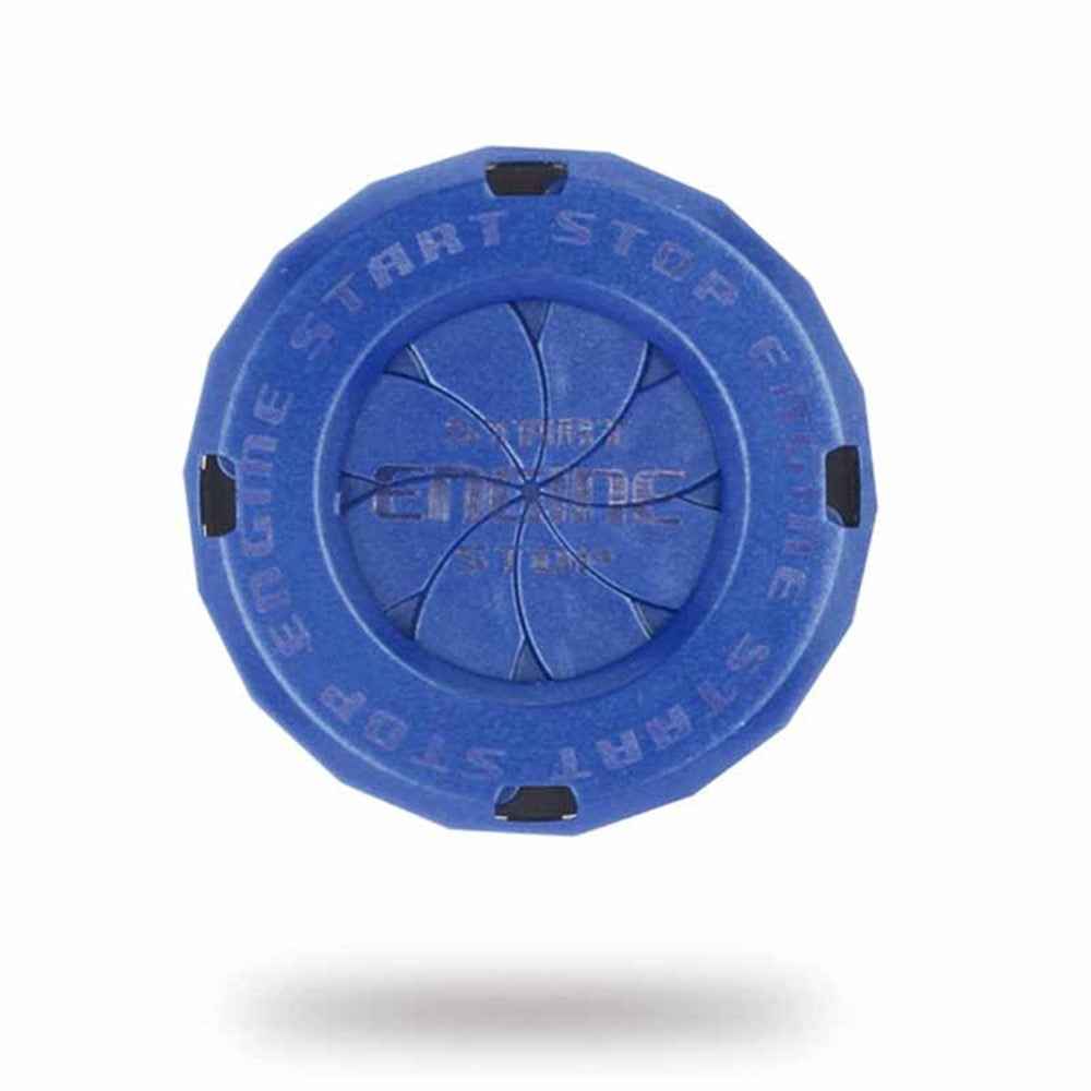 Car Start Stop Engine Button Switch One-key Start Button Engine Ignition Switch Cover - Blue