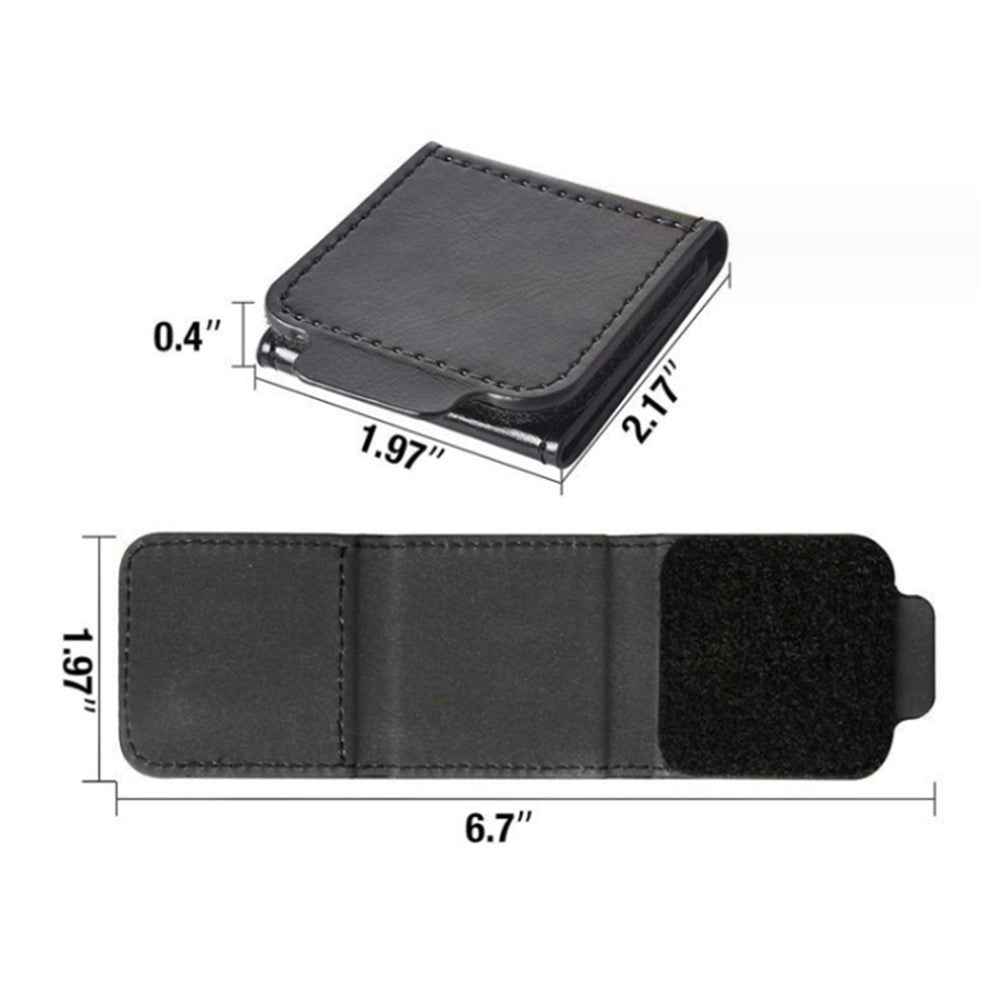 2Pcs Car Safety Seat Belt Adjuster Strap Clip PU Leather Kids Seat Belt Limiter - Black