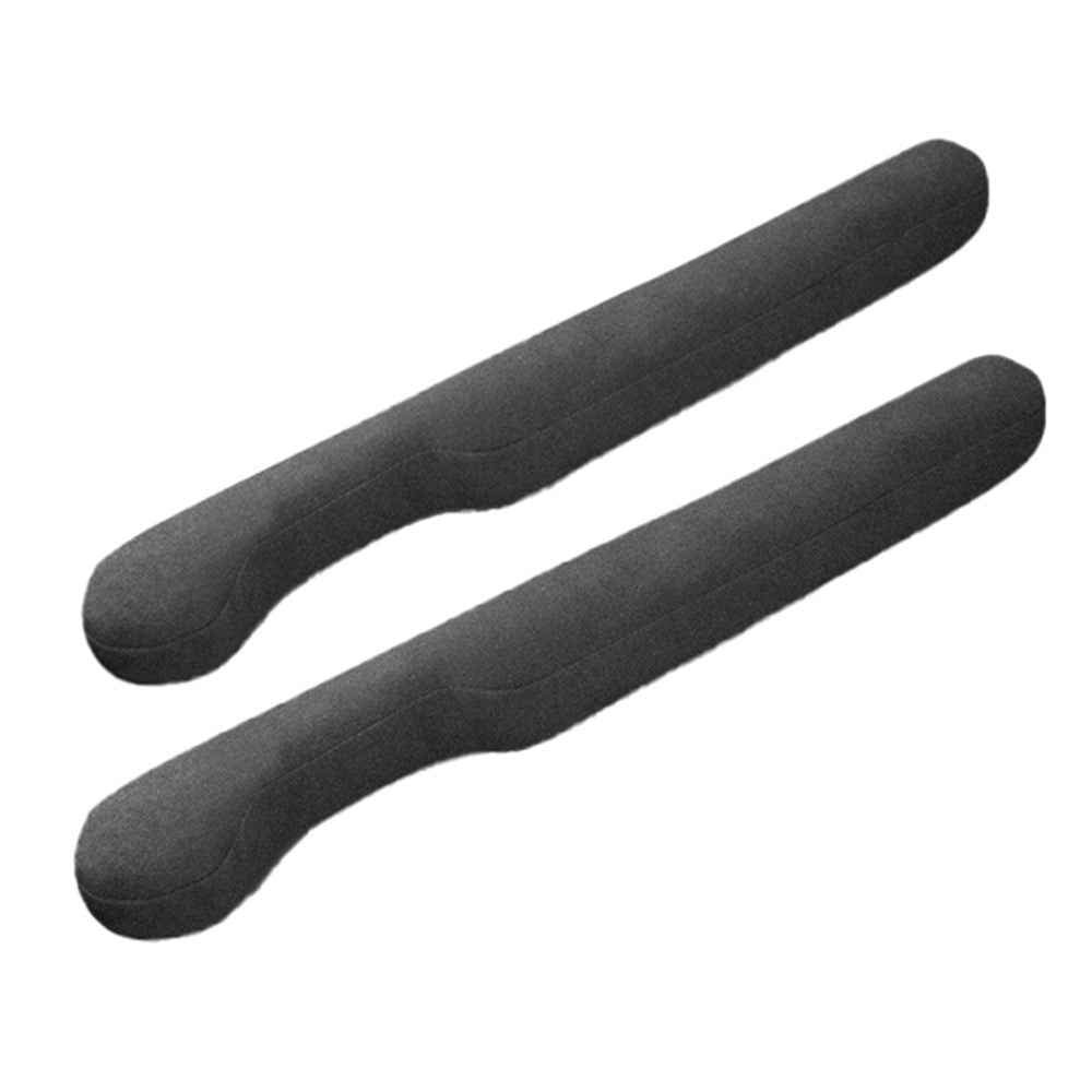SNBLO 1 Pair Car Seat Gap Filler Suede Seat Gap Plug Leak-proof Strip - Black