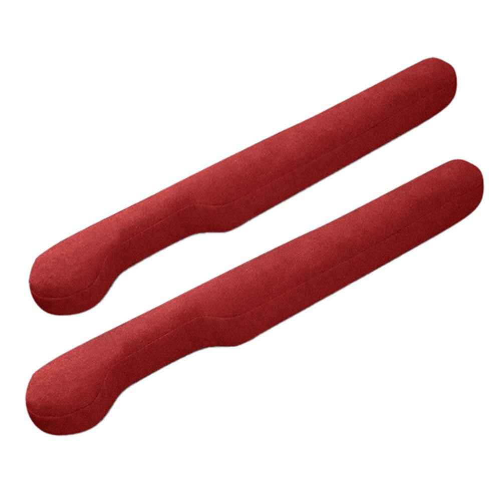 SNBLO 1 Pair Car Seat Gap Filler Suede Seat Gap Plug Leak-proof Strip - Red