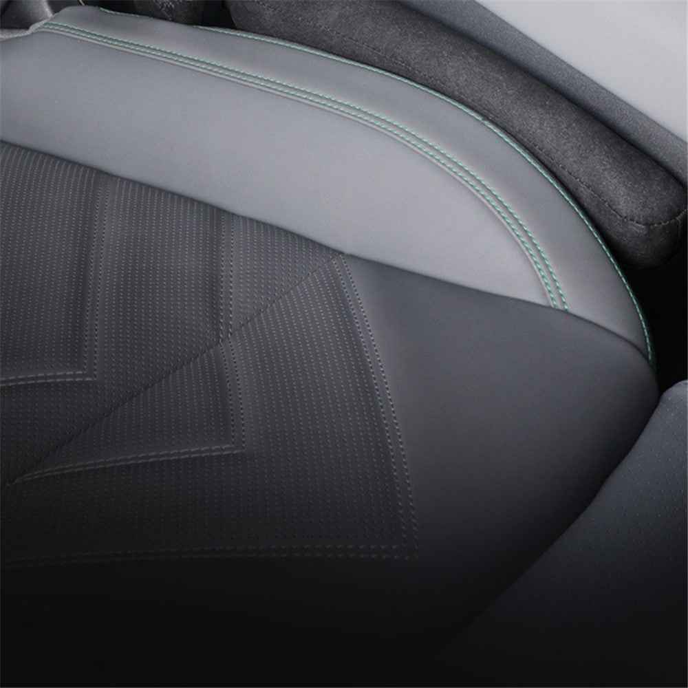 SNBLO 1Pc Car Seat Gap Filler Plug Leak-proof Suede Car Seat Gap Pad Strip - Black