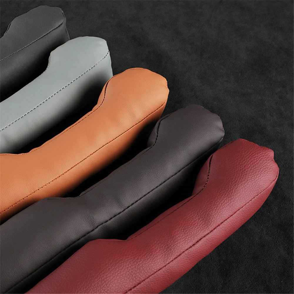 SNBLO 1 Pair Microfiber Leather Car Seat Seam Filling Strip Vehicle Seat Gap Filler Strip - Brown