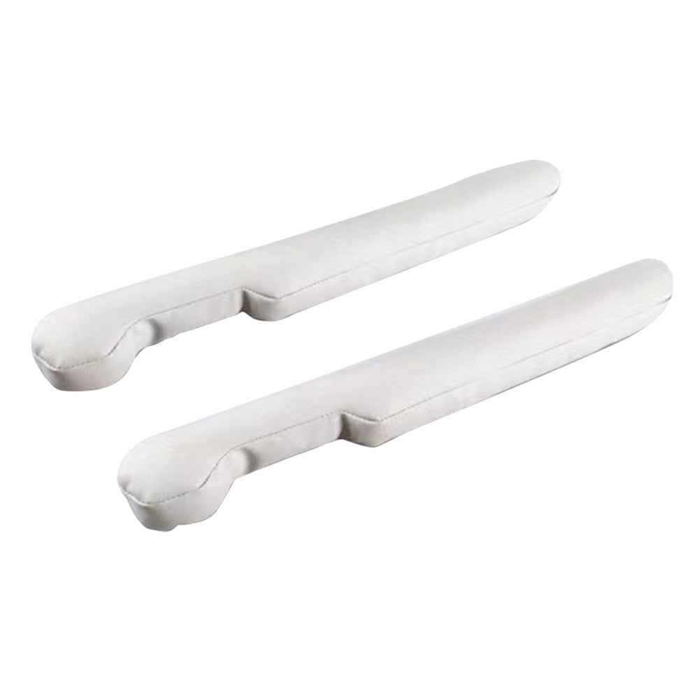 SNBLO 1 Pair Microfiber Leather Car Seat Seam Filling Strip Vehicle Seat Gap Filler Strip - White