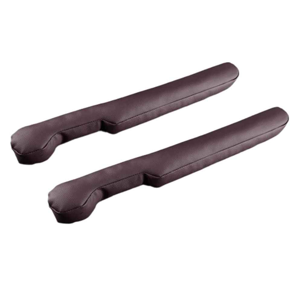 SNBLO 1 Pair Microfiber Leather Car Seat Seam Filling Strip Vehicle Seat Gap Filler Strip - Coffee
