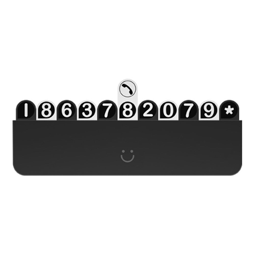 BBDD Hidden Car Phone Number Card Plastic Temporary Parking Plate Auto Accessories - Piano Type