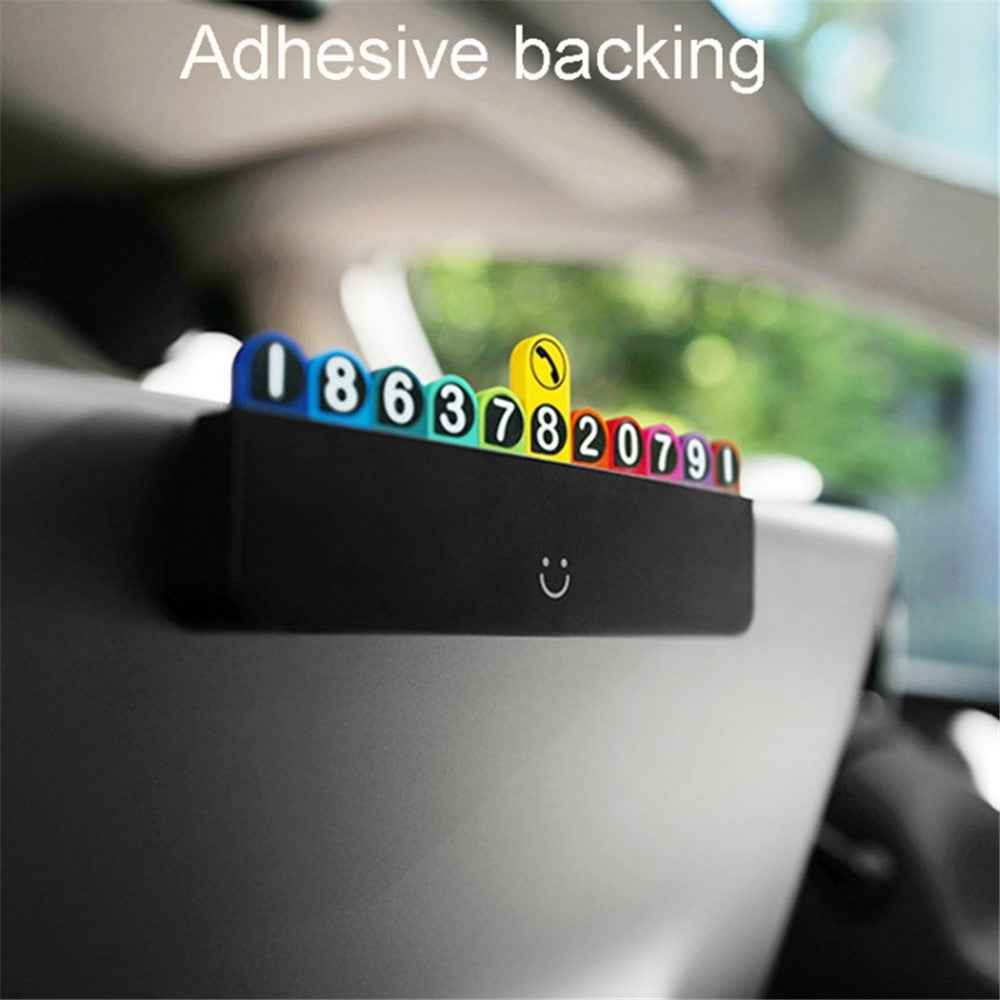 BBDD Hidden Car Phone Number Card Plastic Temporary Parking Plate Auto Accessories - Piano Type