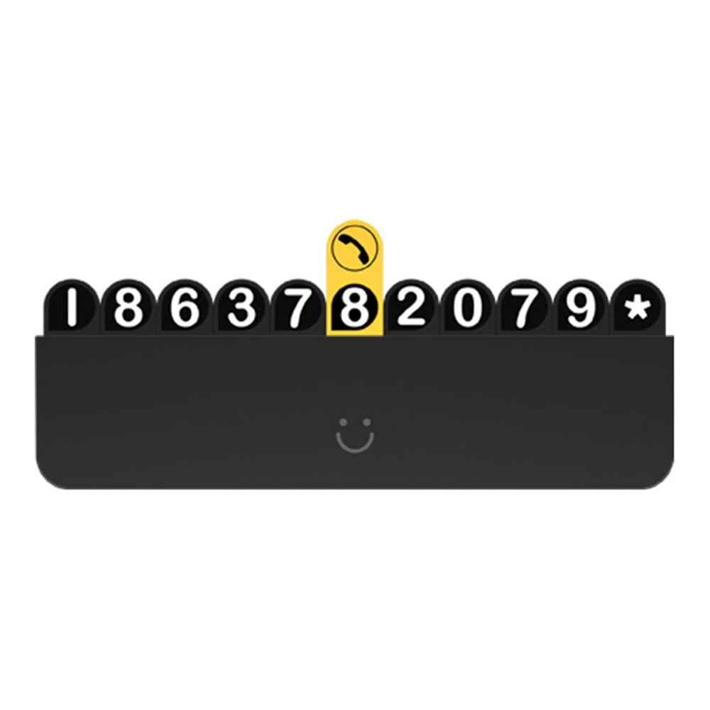 BBDD Hidden Car Phone Number Card Plastic Temporary Parking Plate Auto Accessories - Pure Type
