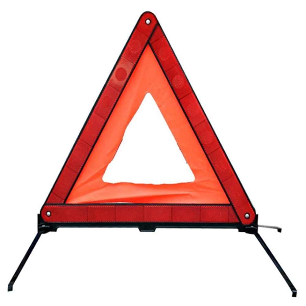 Car Emergency Breakdown Warning Triangle Reflective Safety Hazard Folded Stop Sign Reflector