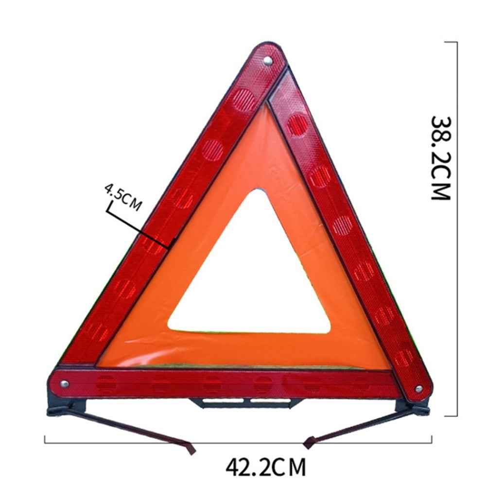 Car Emergency Breakdown Warning Triangle Reflective Safety Hazard Folded Stop Sign Reflector