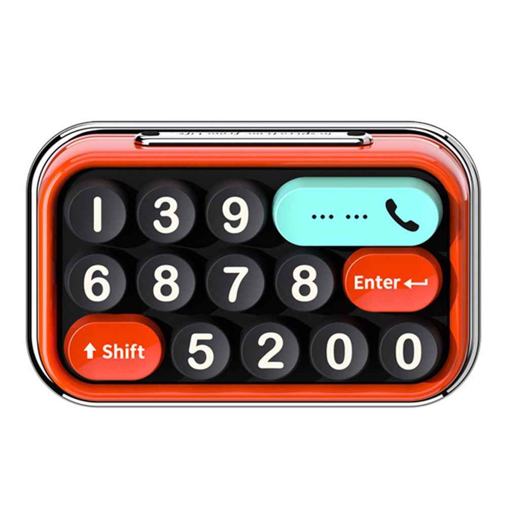 BBDD Keyboard Parking Card Car Temporary Mobile Phone Number Plate Hidden Switch Stop Sign Automotive Replacement Parts - Red