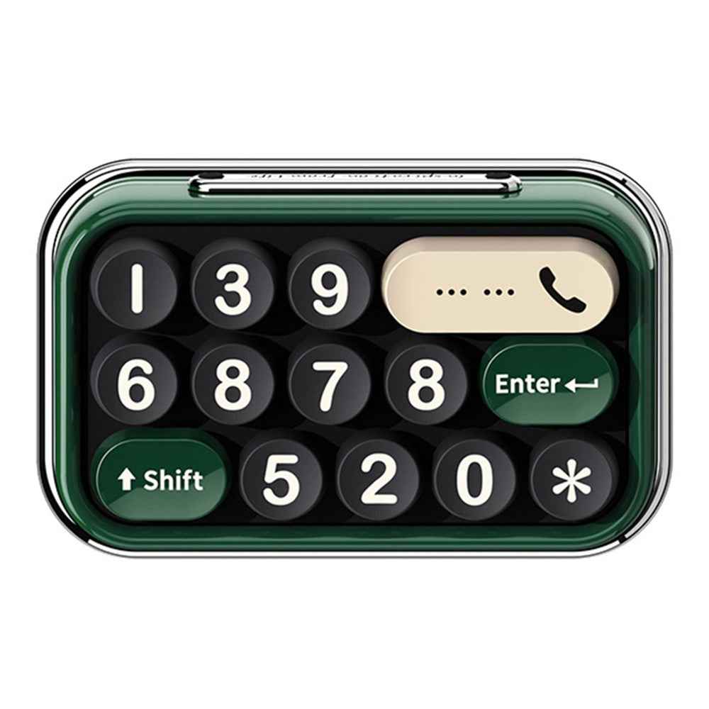 BBDD Keyboard Parking Card Car Temporary Mobile Phone Number Plate Hidden Switch Stop Sign Automotive Replacement Parts - Green