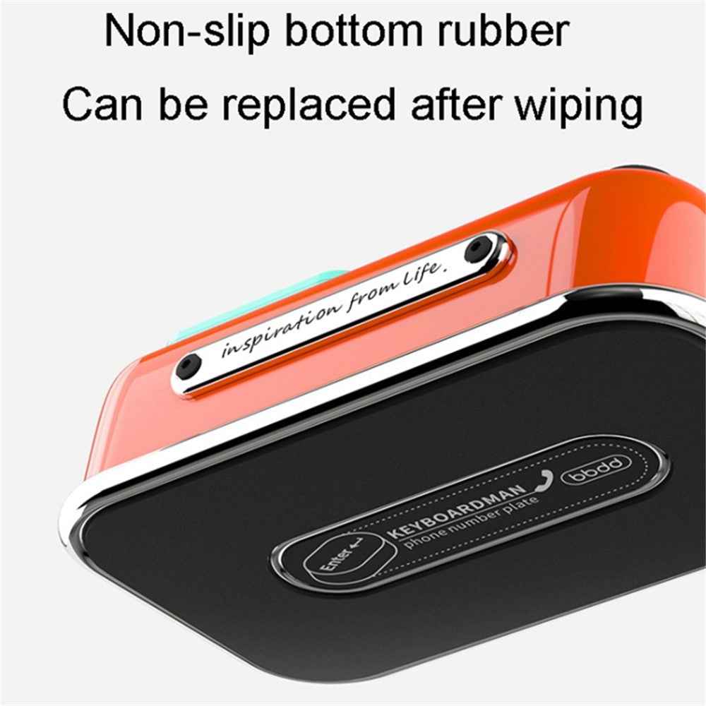BBDD Keyboard Parking Card Car Temporary Mobile Phone Number Plate Hidden Switch Stop Sign Automotive Replacement Parts - Green