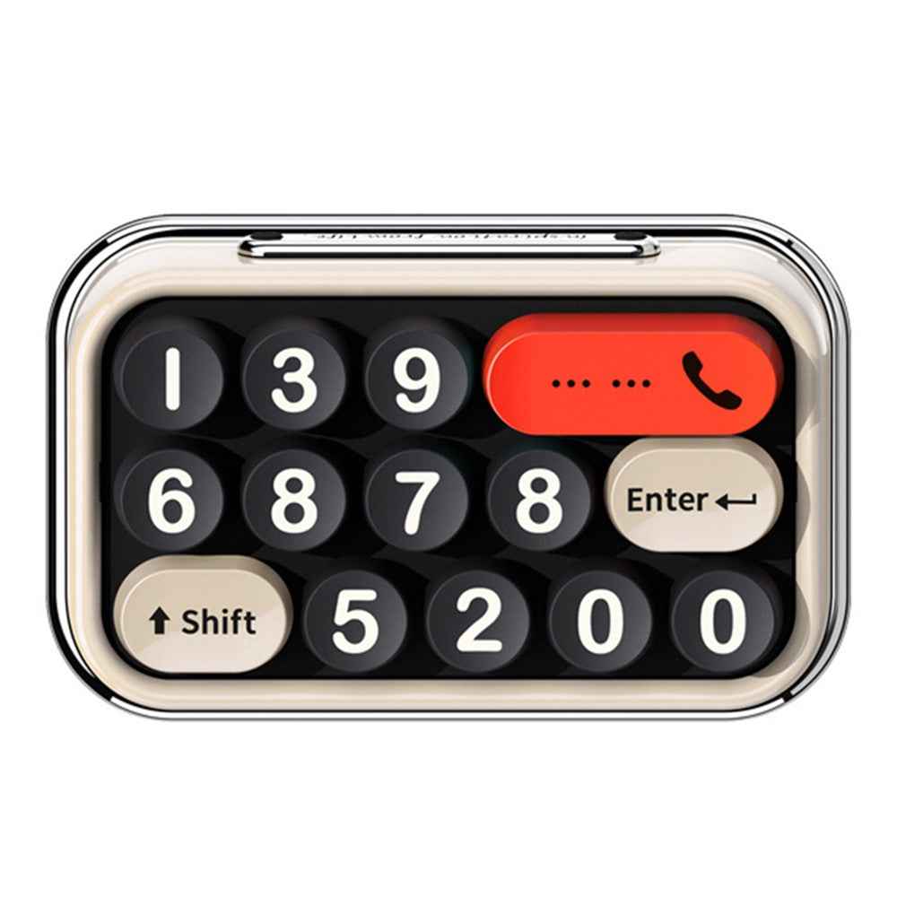 BBDD Keyboard Parking Card Car Temporary Mobile Phone Number Plate Hidden Switch Stop Sign Automotive Replacement Parts - Beige