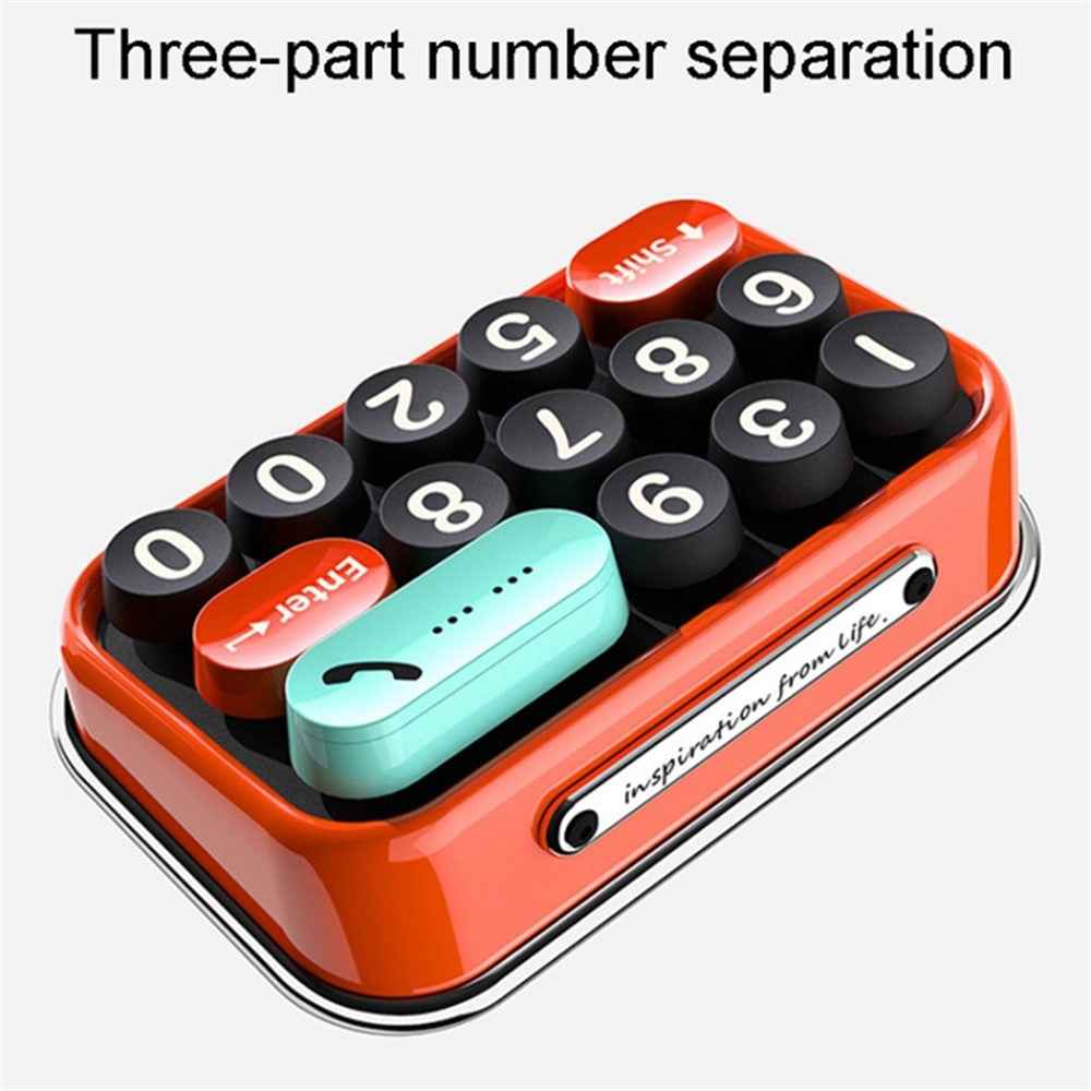 BBDD Keyboard Parking Card Car Temporary Mobile Phone Number Plate Hidden Switch Stop Sign Automotive Replacement Parts - Beige