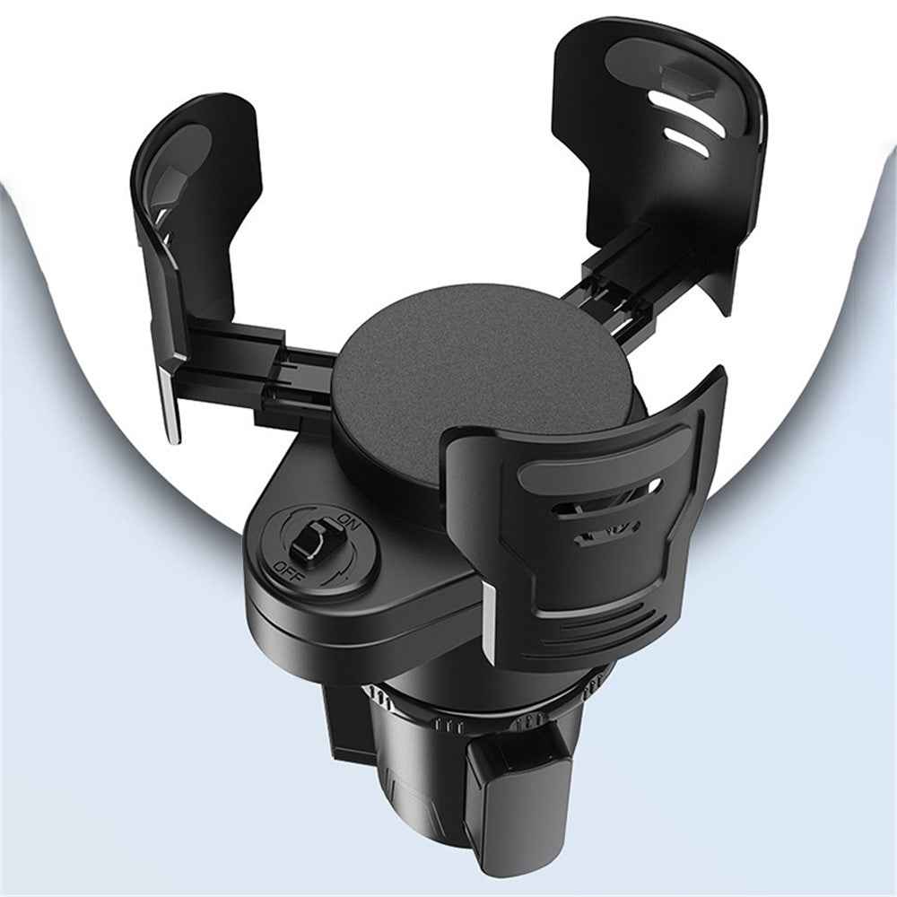 2-Layer Car Water Cup Holder Car Seat Multifunctional Adjustable Water Cup Drink Holder (Size: L)