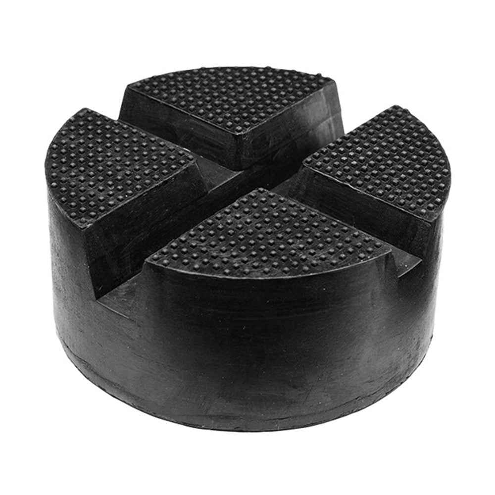 Universal Cross Slotted Jack Pad Rubber Frame Rail Adapter Pinch Weld Side Car Lifting Floor Support