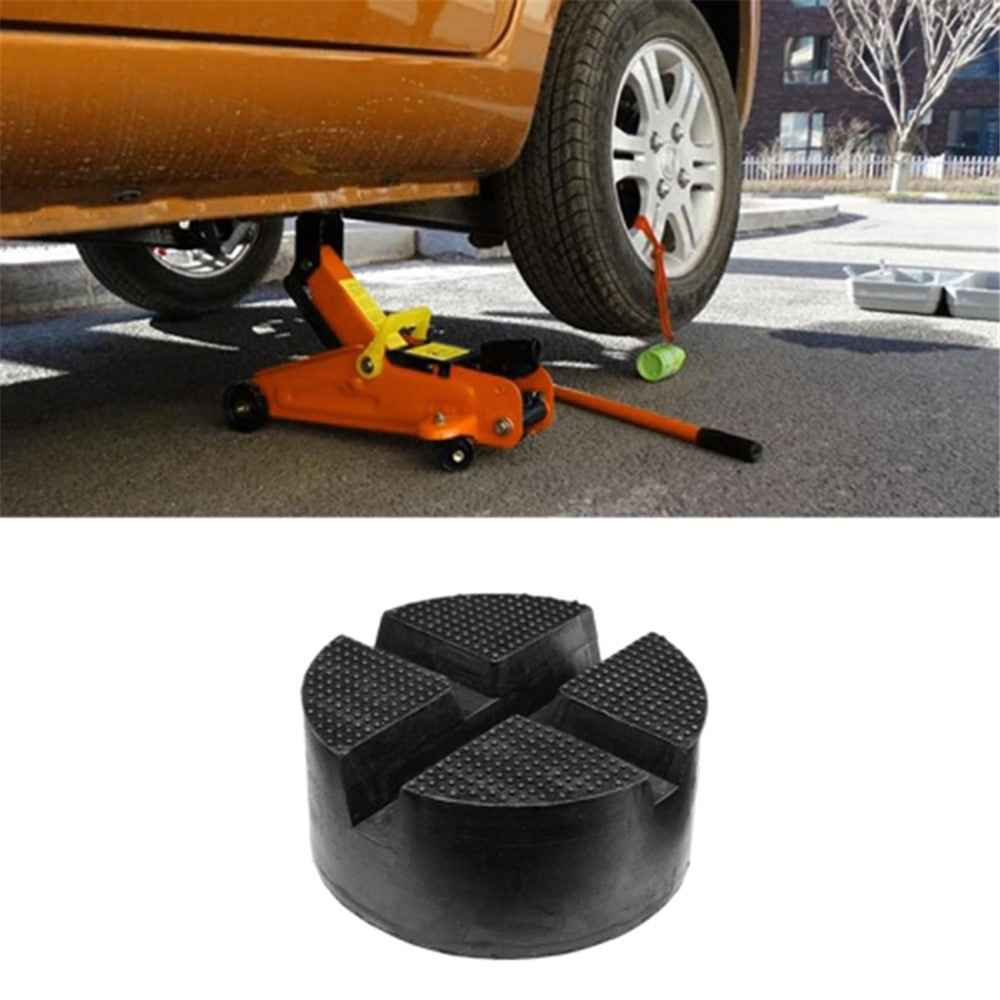 Universal Cross Slotted Jack Pad Rubber Frame Rail Adapter Pinch Weld Side Car Lifting Floor Support