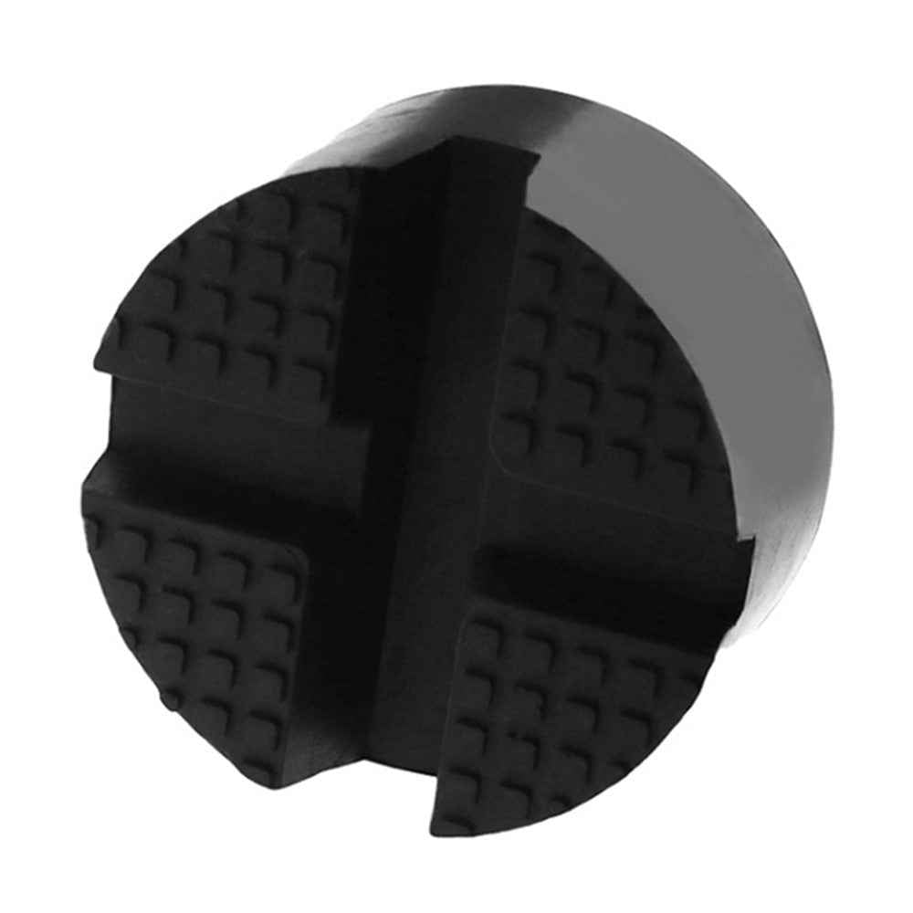 Universal Cross Slotted Jack Pad Rubber Frame Rail Adapter Pinch Weld Side Car Lifting Floor Support