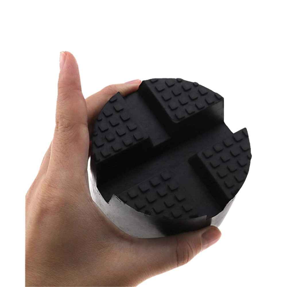 Universal Cross Slotted Jack Pad Rubber Frame Rail Adapter Pinch Weld Side Car Lifting Floor Support