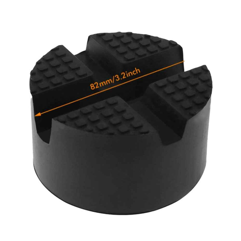 Universal Cross Slotted Jack Pad Rubber Frame Rail Adapter Pinch Weld Side Car Lifting Floor Support