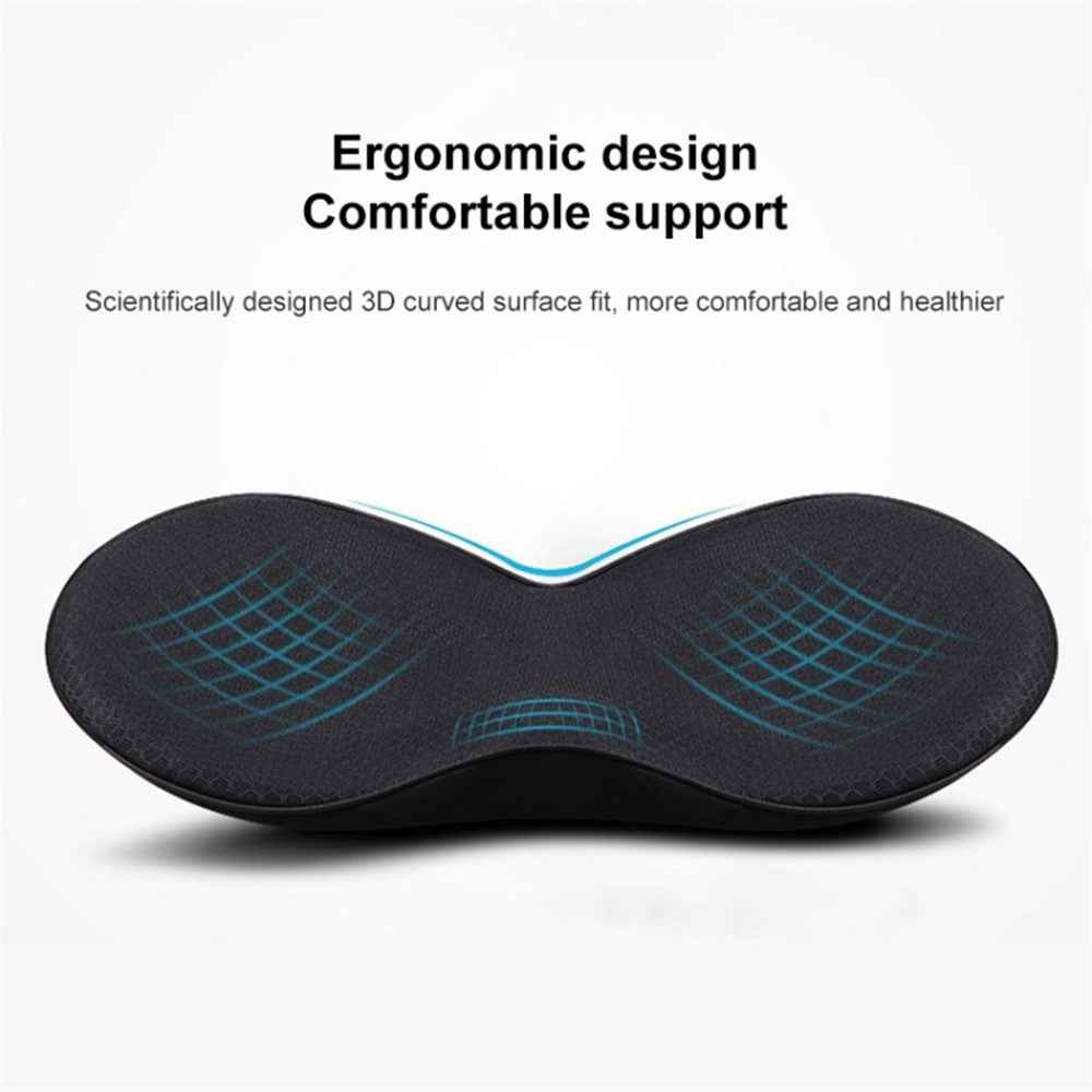LOVERCAR Car Seat Waist Support Cushion Memory Foam Breathable Mini Seat Cushion - Red